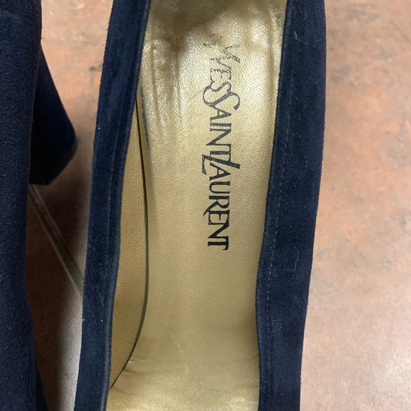 YSL Navy Blue Heels - Picture 5 of 8
